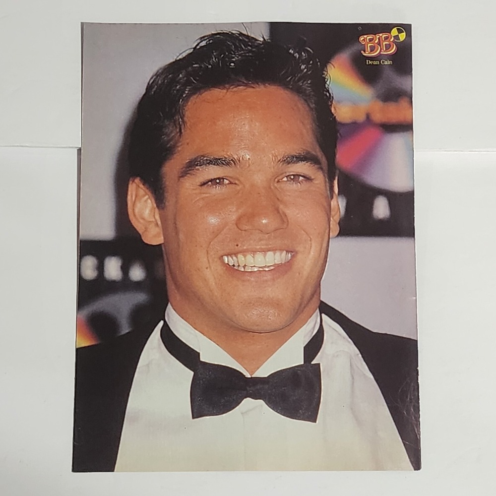 Dean Cain Christian Oliver double-sided pinup poster clipping vintage 8x10
